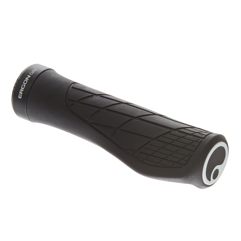 Ergon GA3 Grips, Black Lock-On, Small