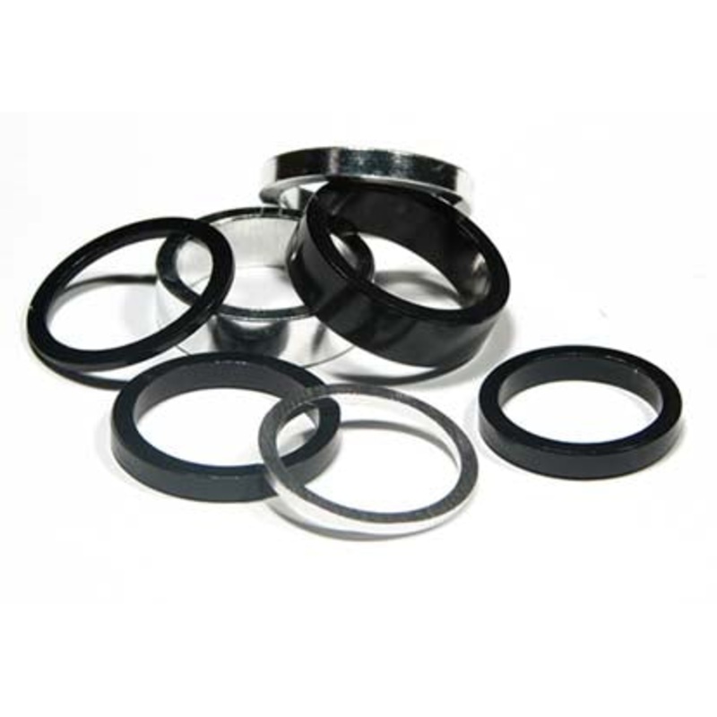 Ahead – Alloy Spacers-SPACER AHEAD 1 1/8″ 2mm BLACK & SPACER AHEAD 1 1/8″ 5mm BLACK & SPACER AHEAD 1 1/8″ 10mm BLACK & SPACER AHEAD 1″ 5mm BLACK & SPACER AHEAD 1.5″ 5mm BLACK & SPACER AHEAD 1.5″ 10mm BLACK