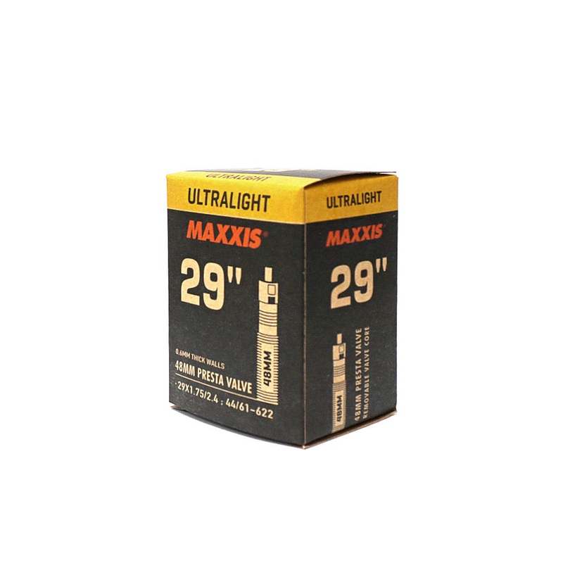 Maxxis – 29 Ultralight Tubes-MAXXIS TUBE 29 x 1.75/2.40 ULTRALIGHT FV 48MM RVC, 155g 0.6mm WALL