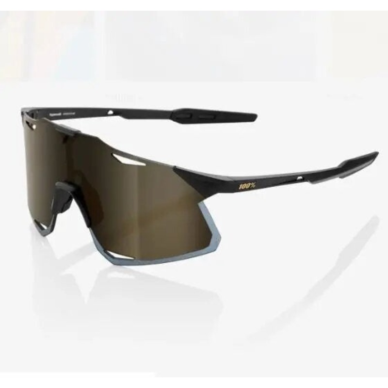 100% Sunglasses Hypercraft Matte Black Soft Gold