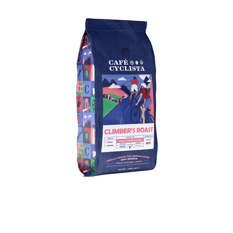 Cafe Cyclista Climber’s Roast Coffee 12oz.