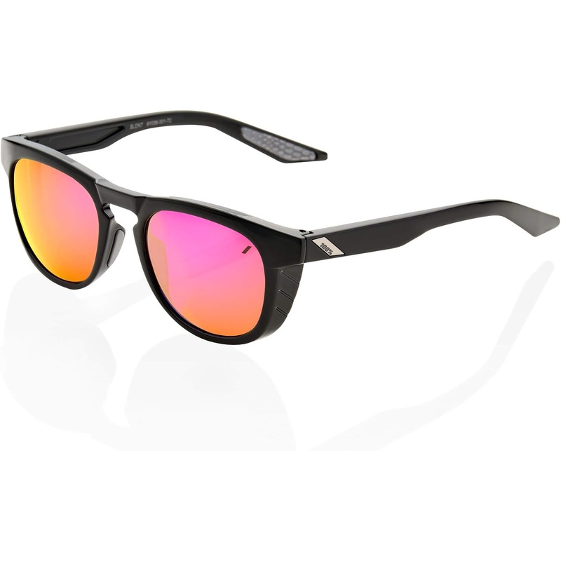 100% Sunglasses Slent Polished Black Purple