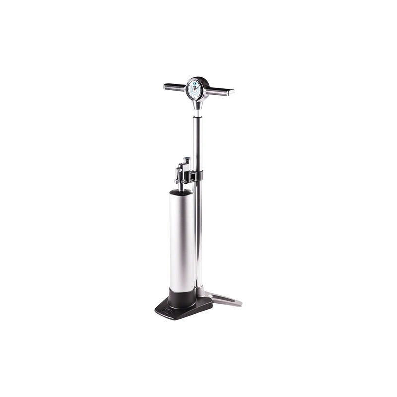 Crank Brothers Klic Floor Pump with Tubeless Canister and Analog Gauge