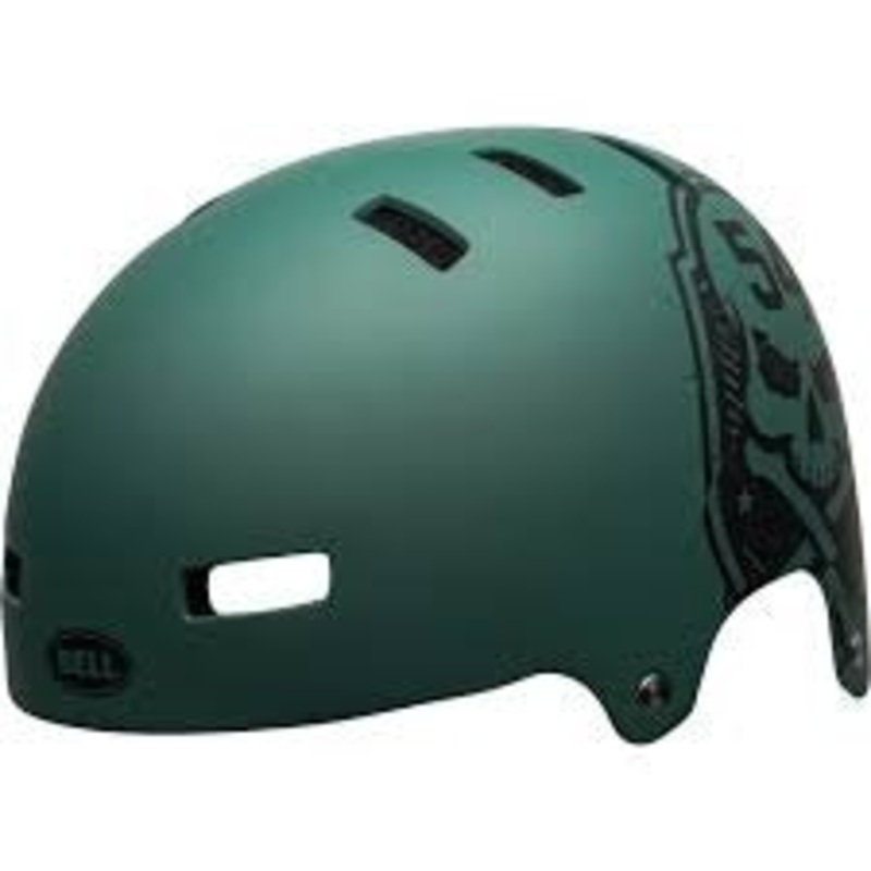 Bell Helmet Local M Mat Green/Black Skull