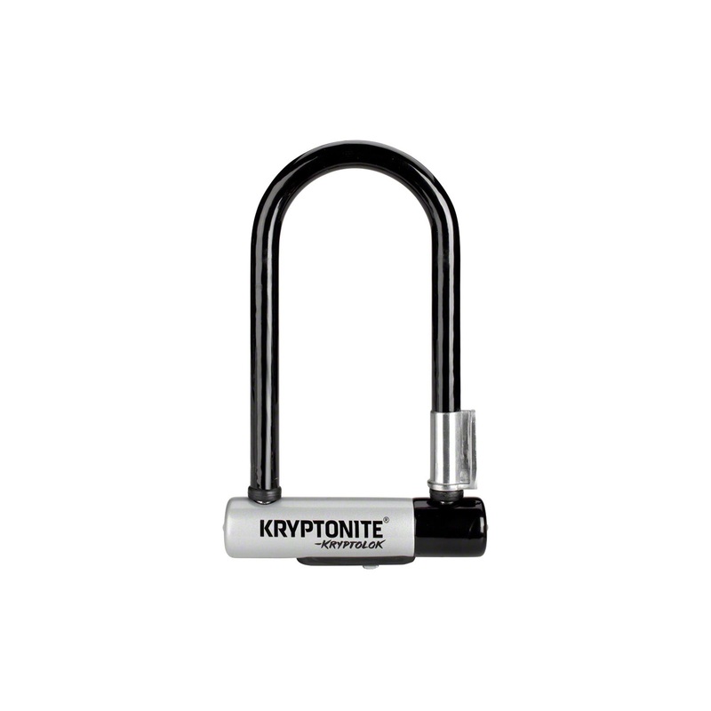 Kryptonite KryptoLok U-Lock – 3.25 x 7, Keyed, Black, Includes bracket