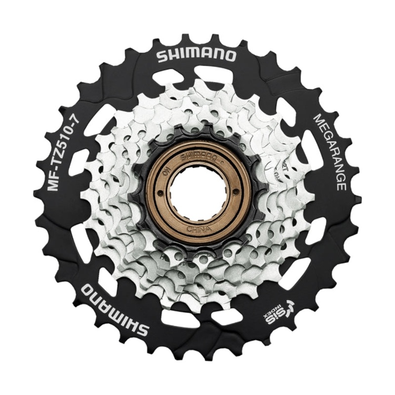 SHIMANO -MF-TZ510-14-28T / SHIMANO MULTIPLE FREEWHEEL-7 SPEED-MF-TZ510-7-14-28T
