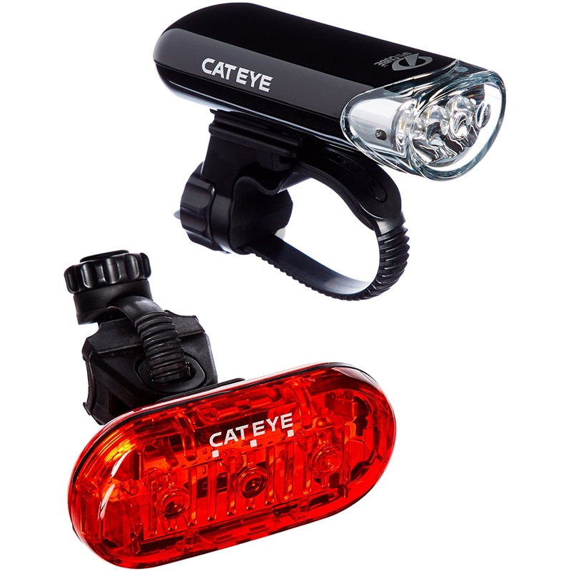 CATEYE ~ HL-EL135N +  OMNI 3 TL-LD135-R/ CATEYE FRONT & REAR LIGHT SET~HL-EL135N + OMNI 3 TL-LD135-R
