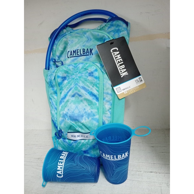 Camelbak Mini M.U.L.E 1.5Litre Tie Dye/Blue+2 Topo Cups