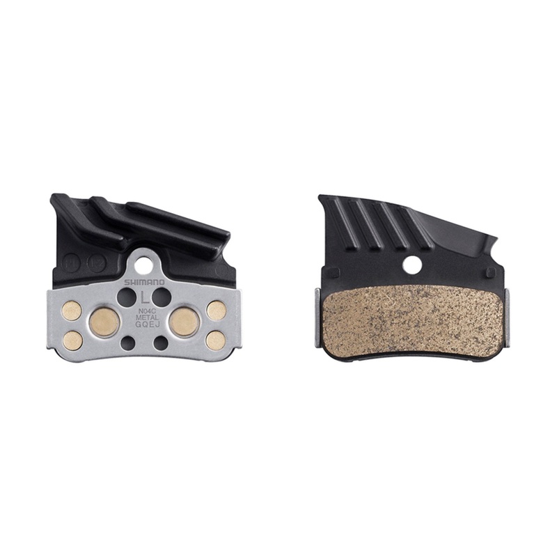 Shimano N04C Metal Disc Brake Pad w/ Fin and Spring