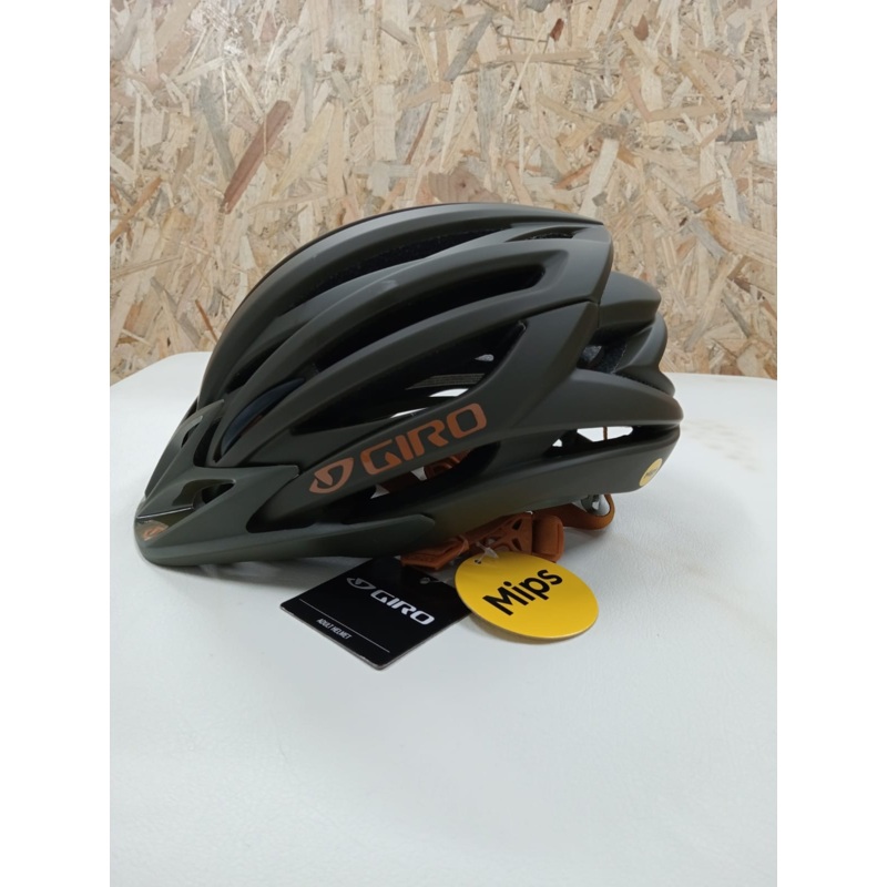 Giro Helmet Artex MIPS-M-MAT DK SHK & Trail Green & Black Xing