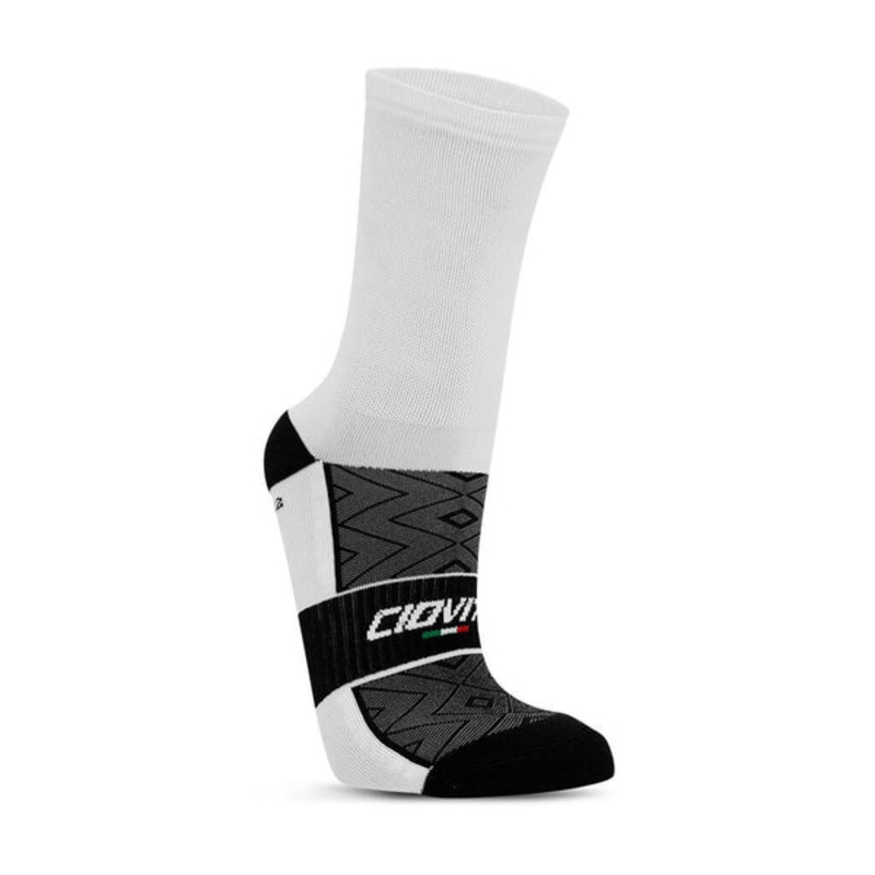 Ciovita Socks Logo Crew-4-7 & 8-12-White