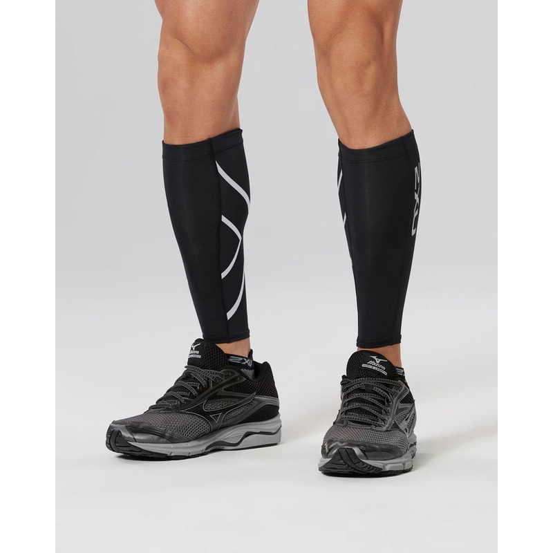 2Xu Comp Calf Guard Unisex-White-S & M & L & XS & XL
