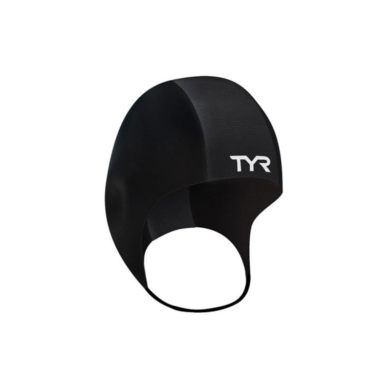 TYR Neoprene Swim Cap-Black-S