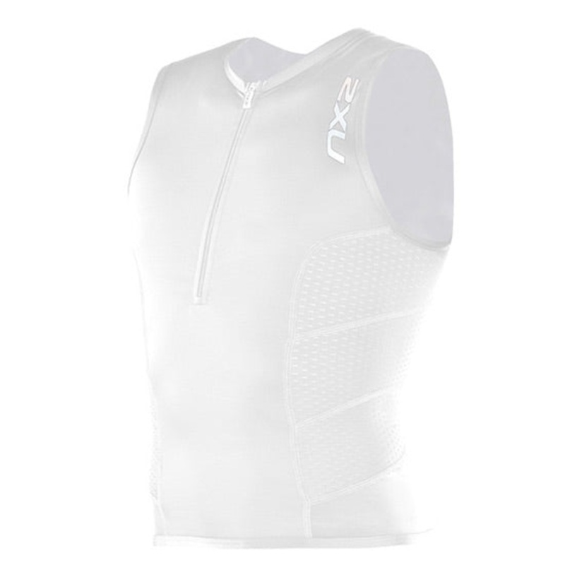 2XU Comp Tri Singlet-White-XL