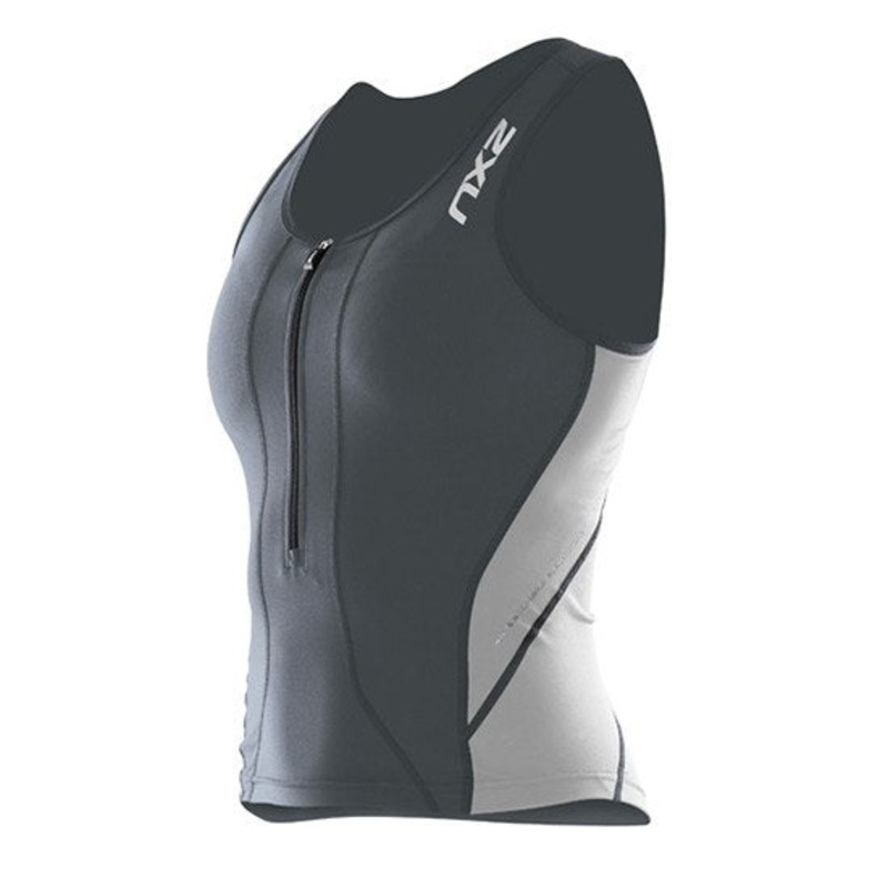 2XU Compression Tri Singlet-Steel / Grey-XS