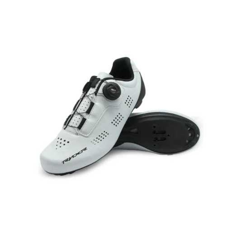Ryder Shoe Peloton II Road-5 & 6 & 7 & 8 & 9 & 10 & 11 & 12 & 4-White & Black