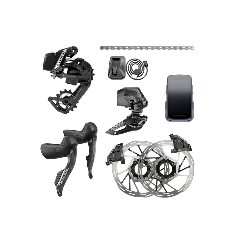 SRAM Force AXS E1 2X Groupset w/Hammerhead Karoo
