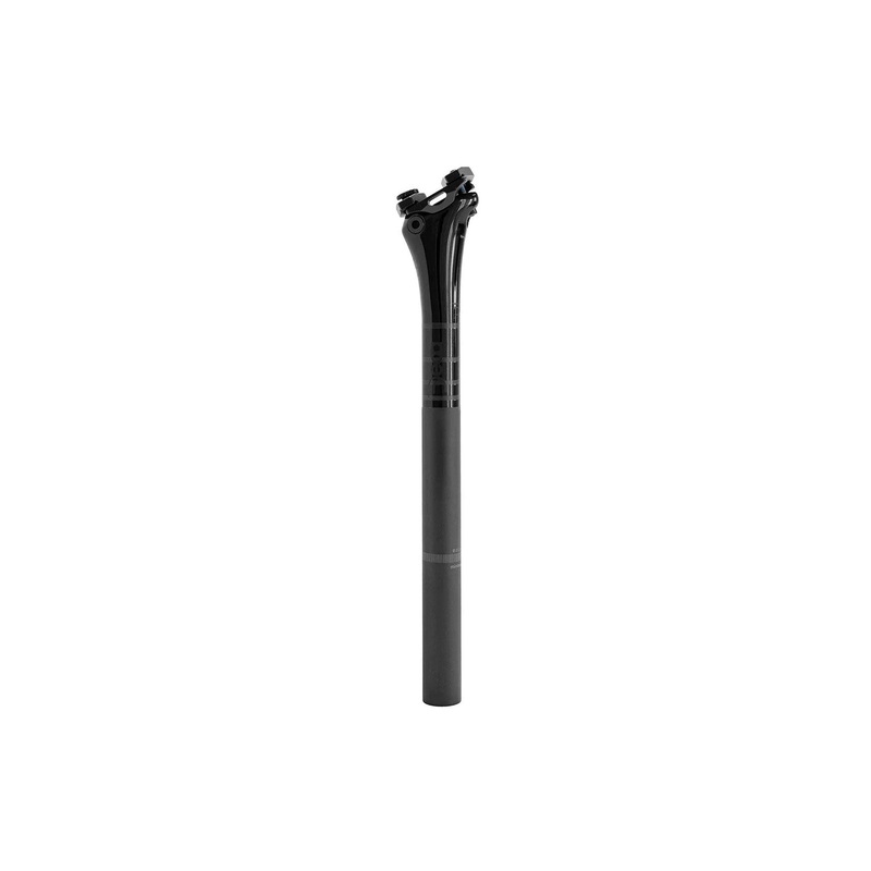 Deda RS Seatpost 350mm – 0mm-Polished on Black-27.2mm & 31.6mm