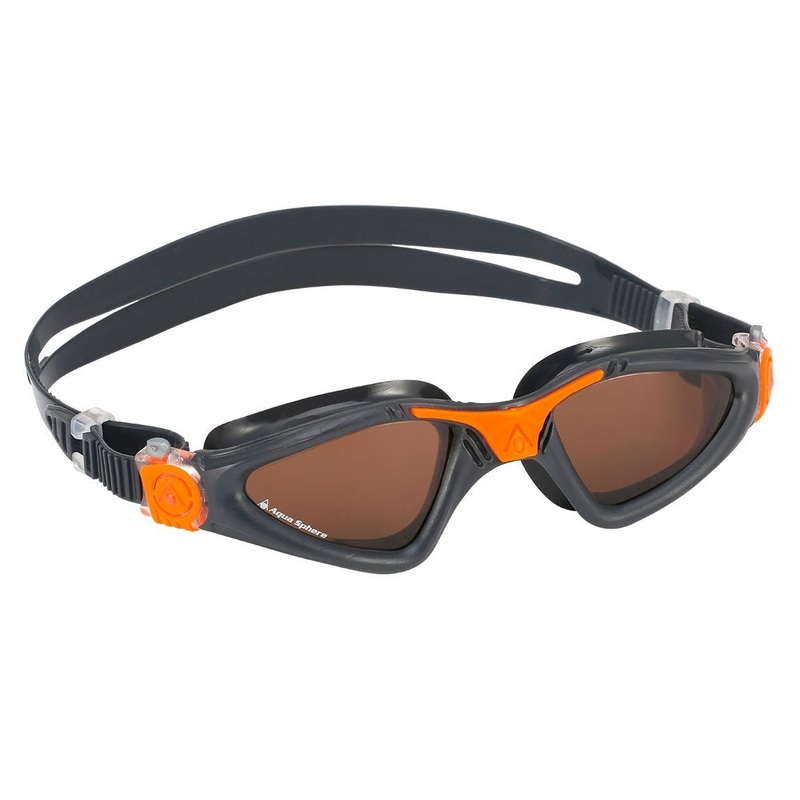 Aquasphere Kayenne Goggles Polarized Lens – Grey & Orange/ Brown Lens