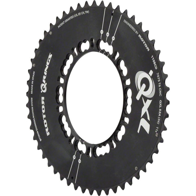 Rotor QXL Chainring Black: 46A x 110