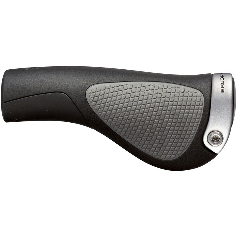 Ergon GP1-L Grips: Large, Black/Gray