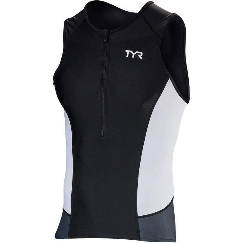 TYR Men’s Competitor Singlet-BLK/WHT