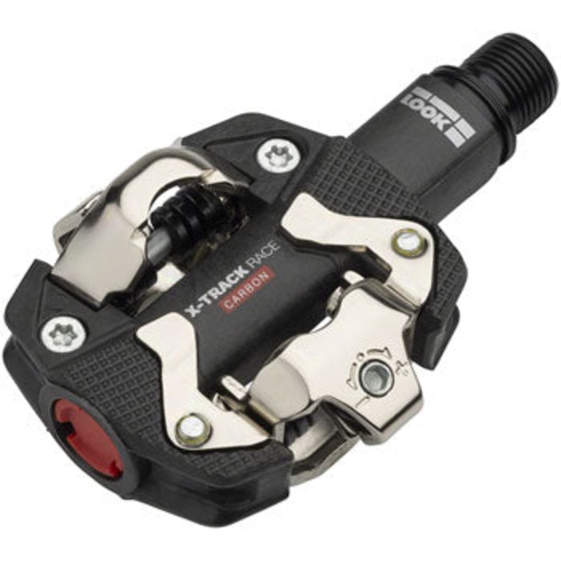 LOOK X-TRACK RACE CARBON Pedals – Dual Sided Clipless, Chromoly, 9/16, Black