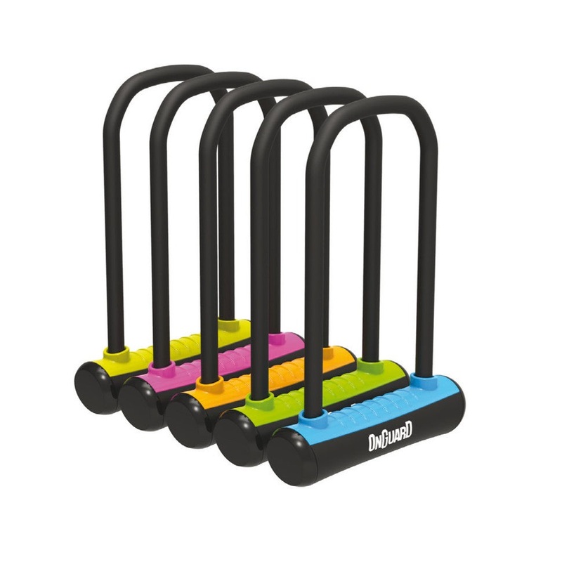 OnGuard 8155 Neon 140mm Key U-Lock (Assorted Colours)