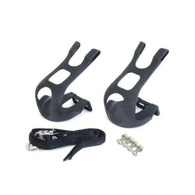 Bikecorp Universal Pedal Toe Clips with Straps
