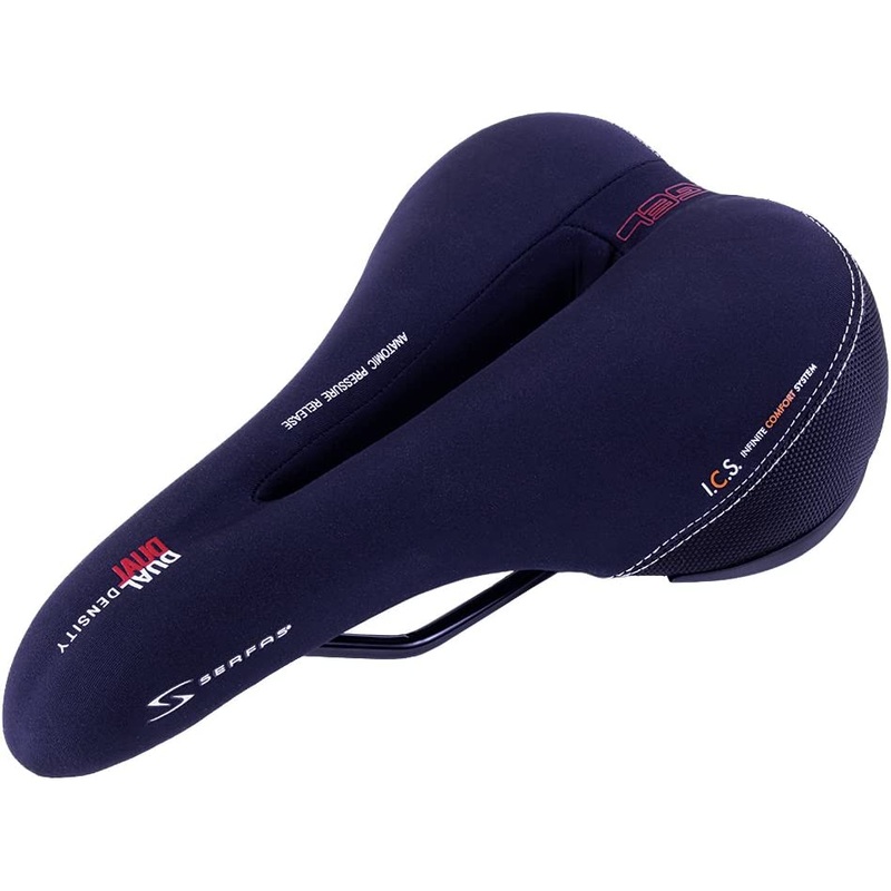 Serfas Saddle Dual Density Men’s W/Cutout (DDM-CT) Saddle – Lycra