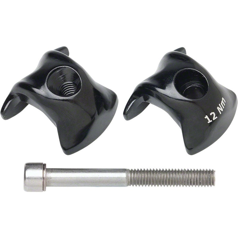 Ritchey WCS 1-Bolt Seatpost Saddle Rail Clamp – Outer Plates, For Carbon Posts, 7 x 9.6mm Rails, Black