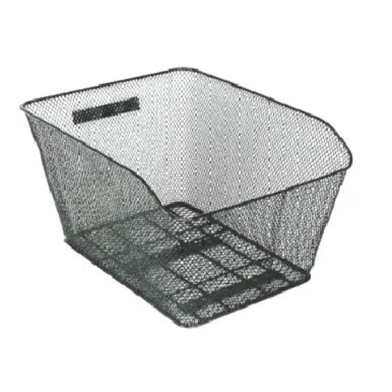 BPW Mesh Fixed Rear Basket 41x33x25cm Black (1168)