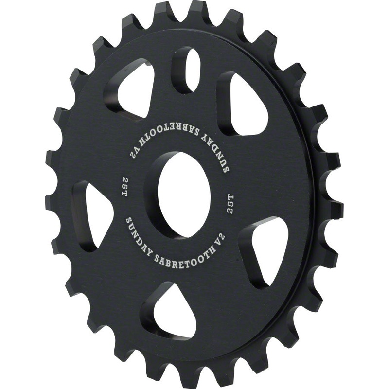 Sunday Sabretooth V2 25t, Black Single Speed Sprocket