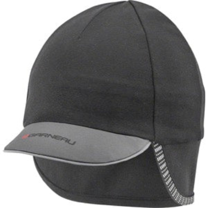 Louis Garneau Winter Cap – Black/Garneau Gray