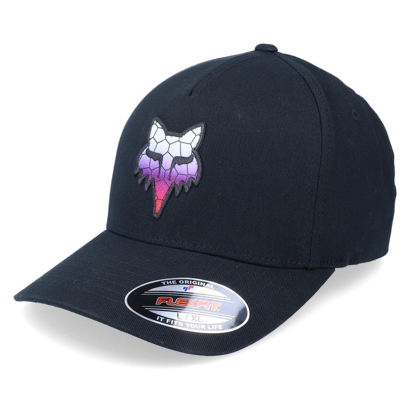 Fox Skarz Flexfit Hat-Black-S/M