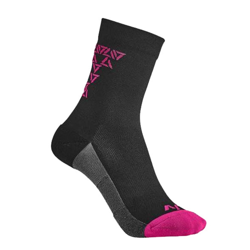 Liv Womens Energize Socks-Black/Pink-XS/S