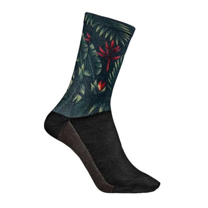 Liv Womens Tropic Socks-Green Floral-XS/S