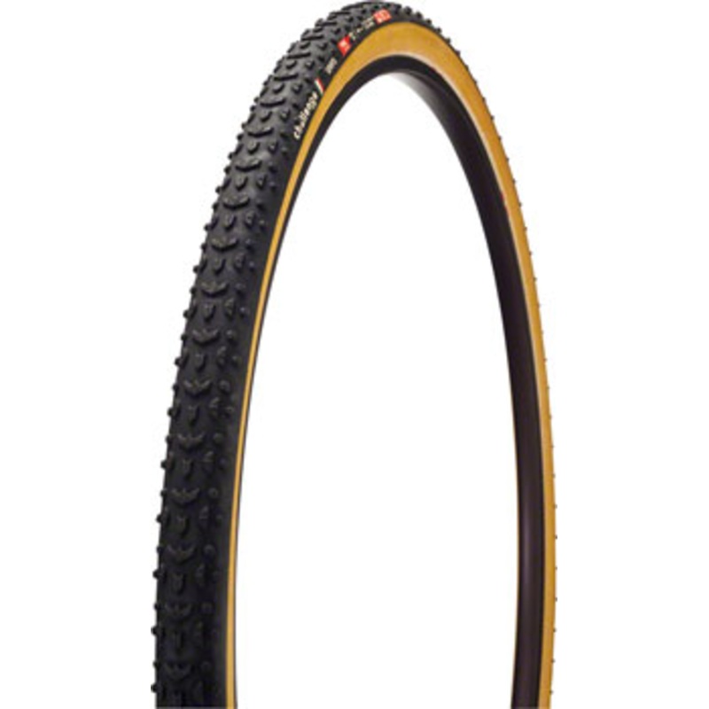 Challenge Grifo Pro Tire: Tubular, 700×33, 300tpi, Black/Tan