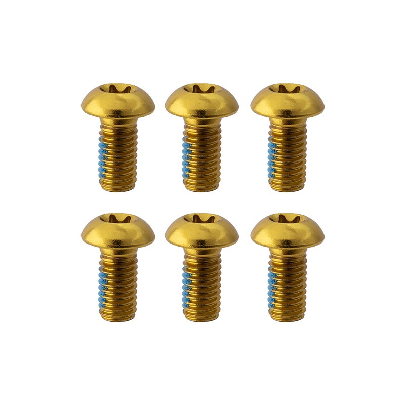 Clarks Anodized Rotor Bolts-Gold