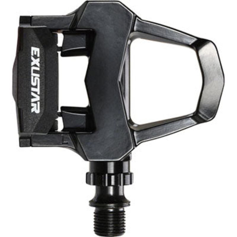 Exustar PR15 Pedals – Single Sided Clipless, Aluminum, 9/16, Black