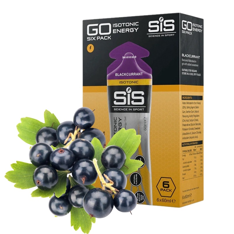 Science in Sport GO Isotonic Energy Gel 60ml (6 pack) – Blackcurrant