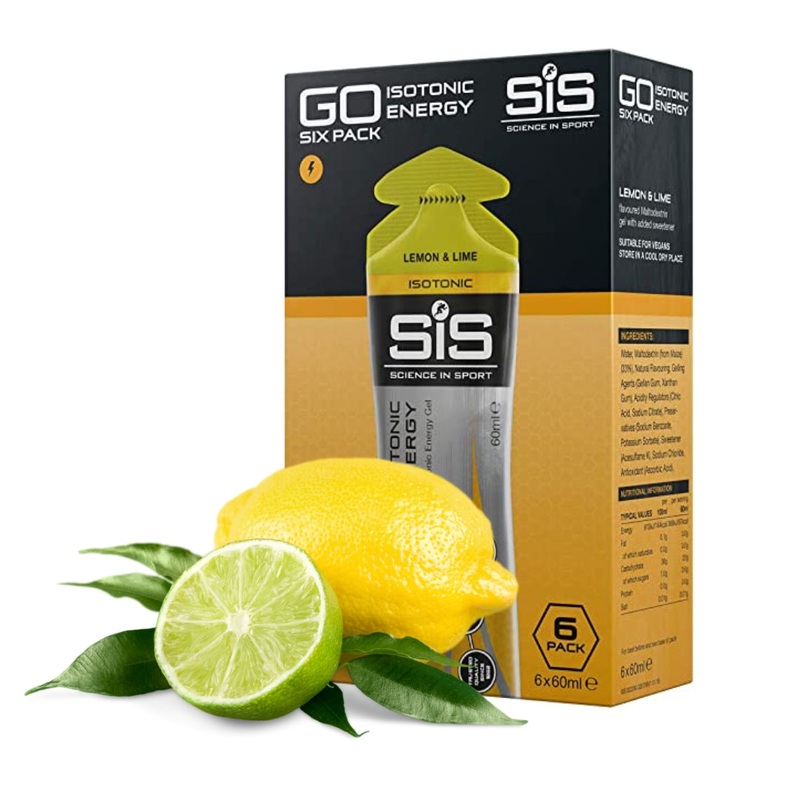 Science in Sport GO Isotonic Energy Gel 60ml (6 pack) – Lemon & Lime