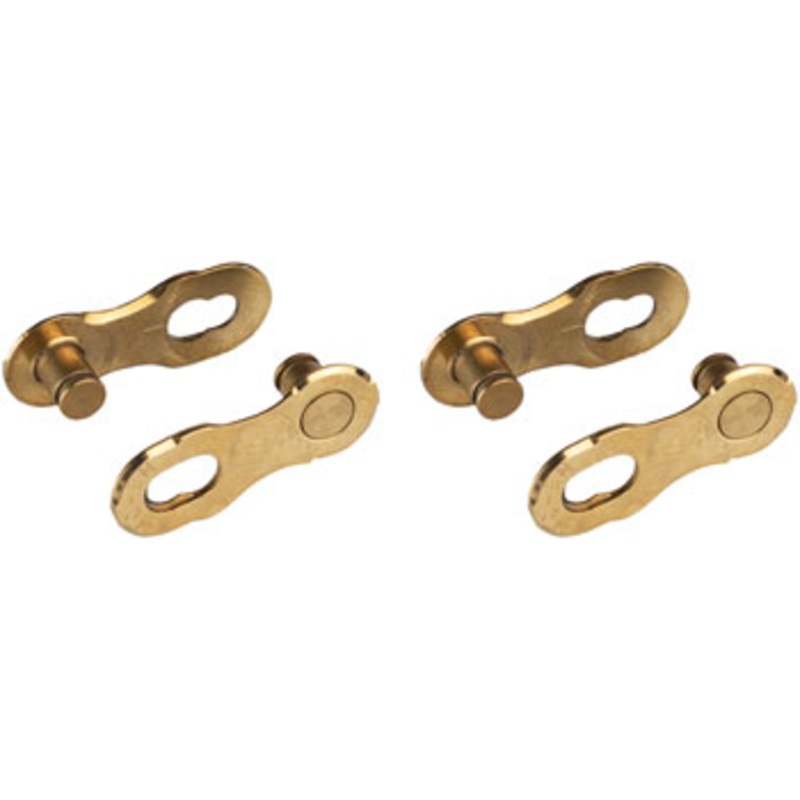 KMC MissingLink-12 Connector – 12-Speed, Ti Gold, 2 Pairs/Card