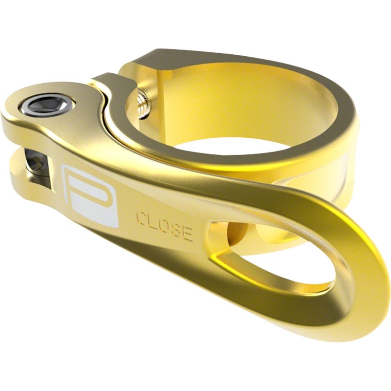 Promax QR-1 Quick Release Seatpost Clamp 34.9mm Gold