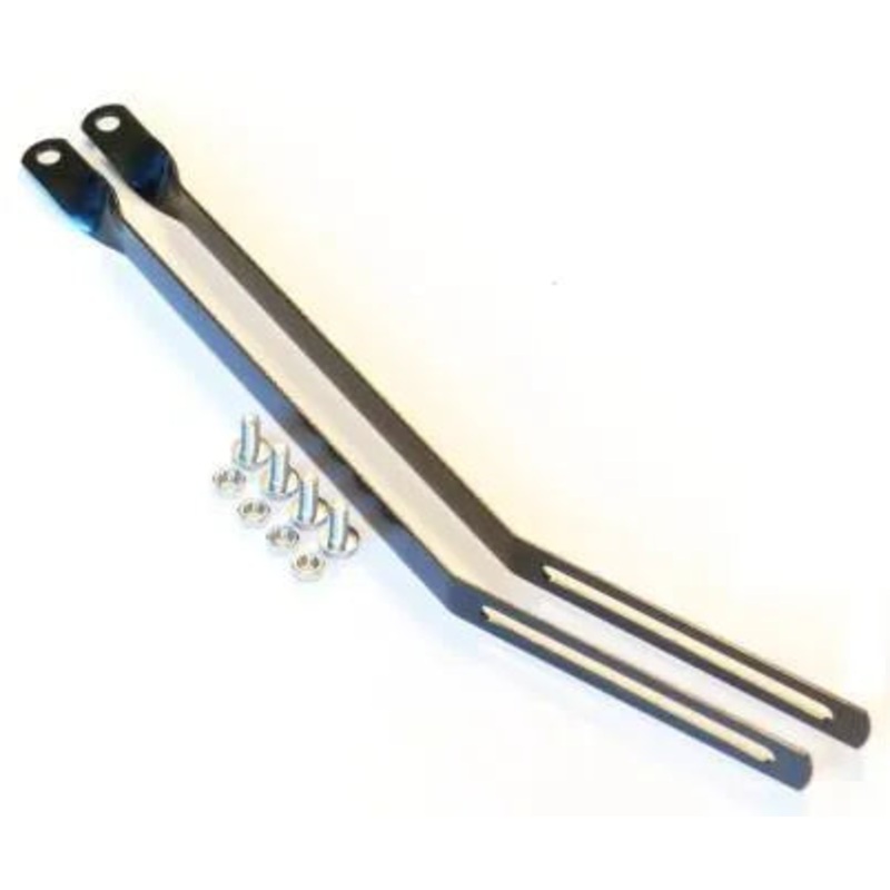 Pannier Rack Fittings Extra Long Adjustable 300m 2pc