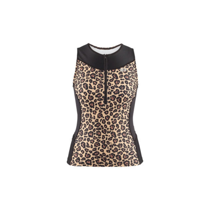Women’s Sugoi RPM Tri Tank-XS & Small & Medium & Large & XL-Black Leopard
