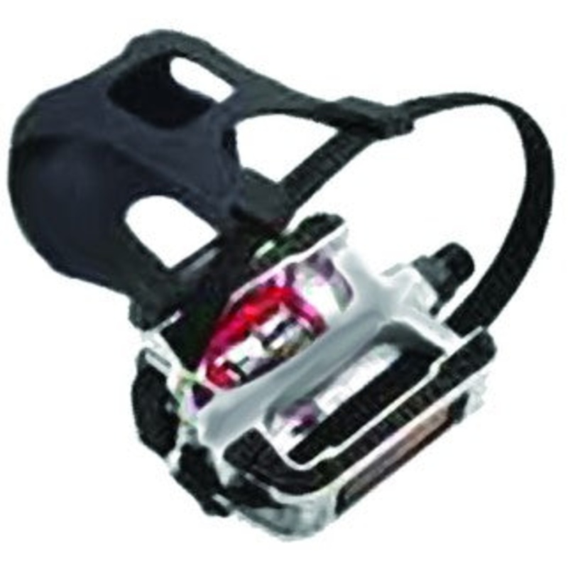 Summit Alloy Exerciser/Spin Pedal w/Clips and Straps 9/16