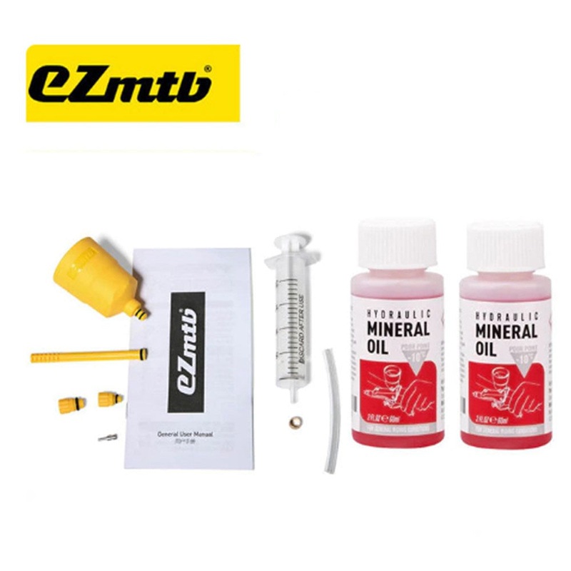 Disc Brake Bleed Kit EZmtb Shimano Basic 2 x 60ml Mineral Oil