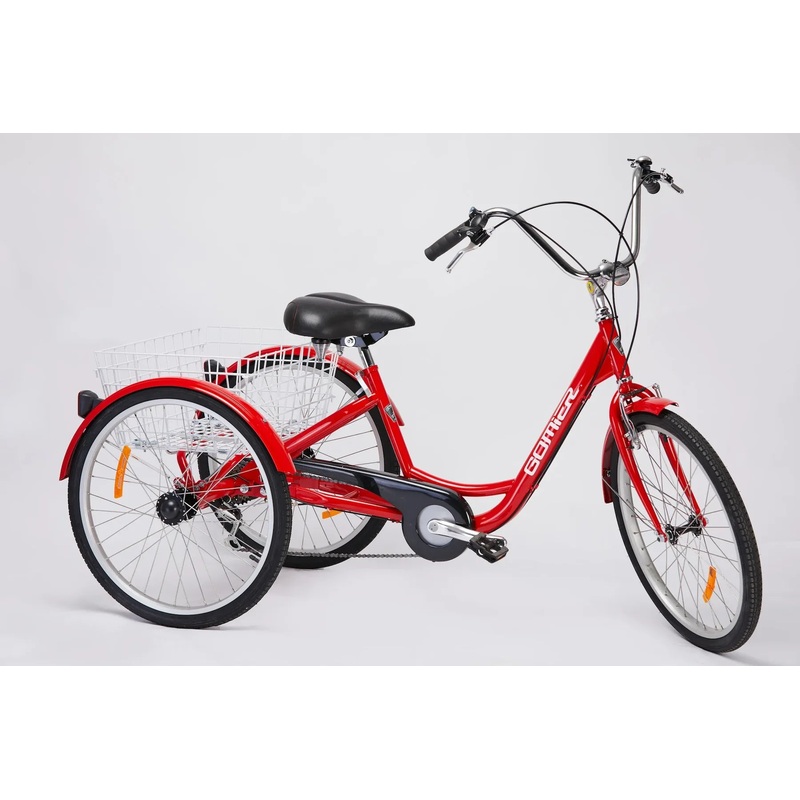 Gomier 2500 Series 24 Adult Tricycle 3-Speed Nexus Bright Red