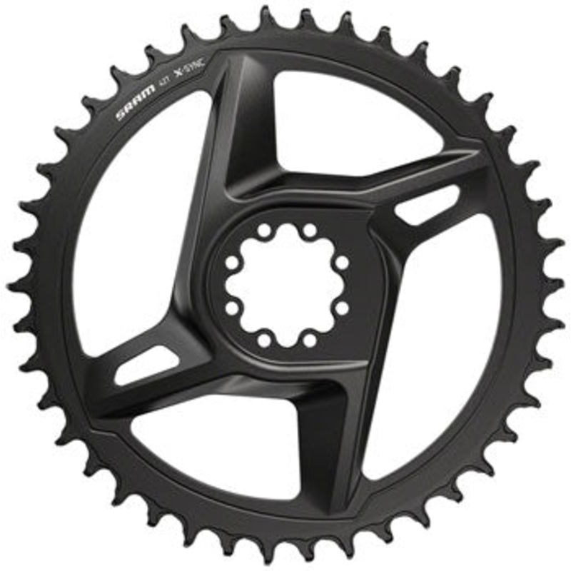 SRAM X-Sync Road Direct Mount Chainring for Rival – 44t, 12-Speed, 8-Bolt Direct Mount, Black